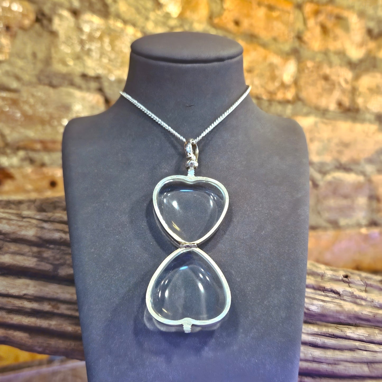 Glass Heart Locket