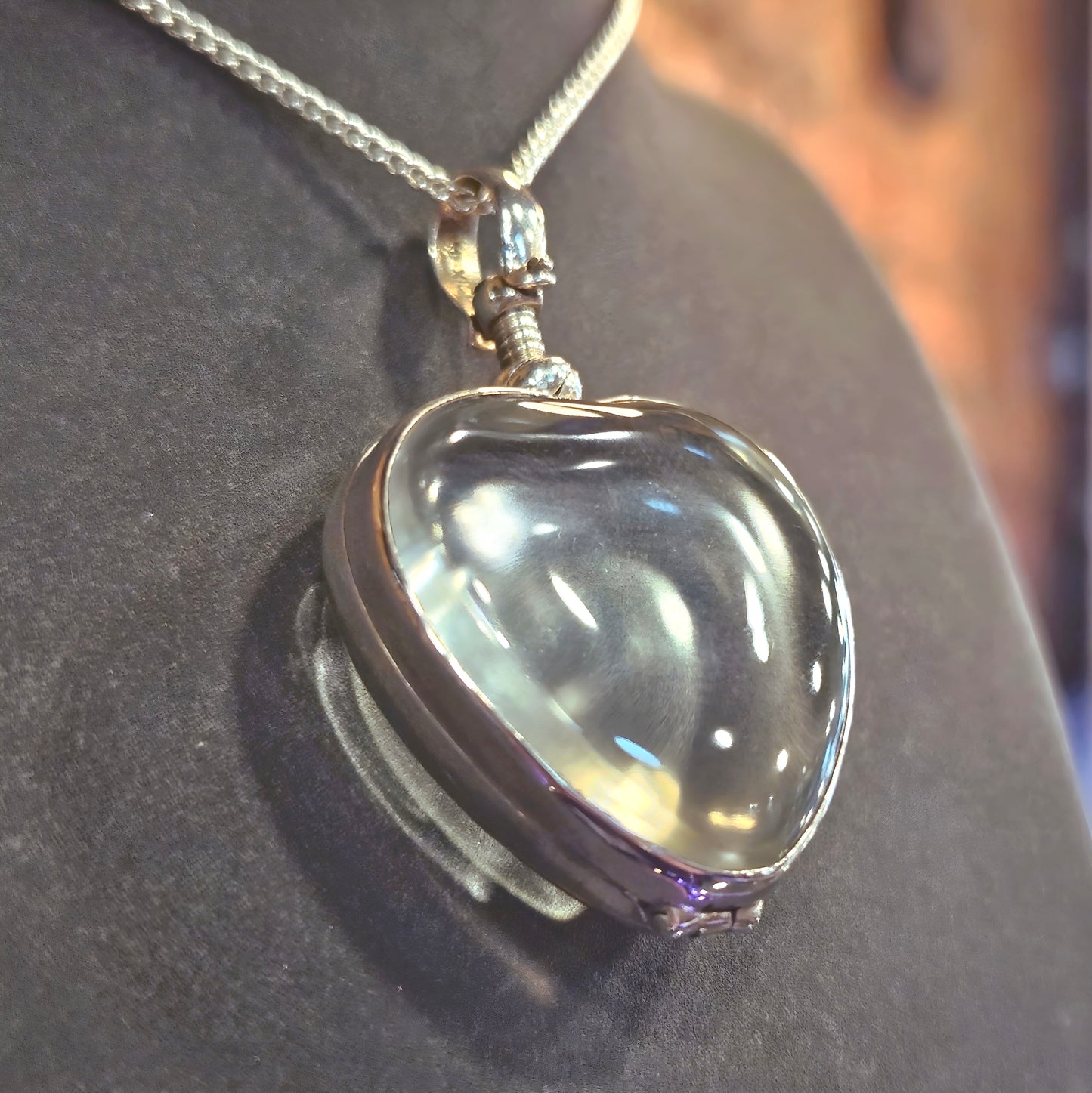 Glass Heart Locket