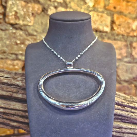 Horizontal Oval Pendant