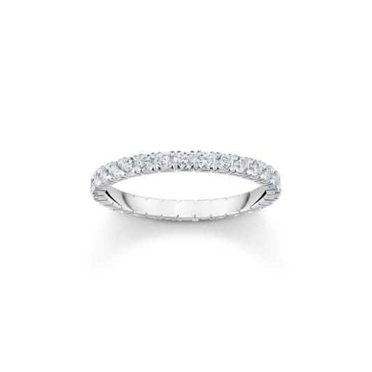 Essential Silver Pave Ring
