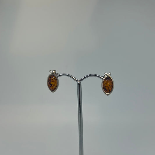 Amber Stud Earrings