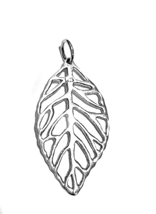 Cut out leaf pendant