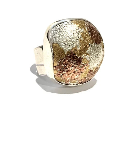 Mixue Rings Mixed Metals Ring – For the Love of Silver