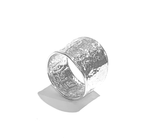 Wide Textured Ring