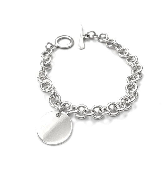 Chain Bracelet With Tag Charm