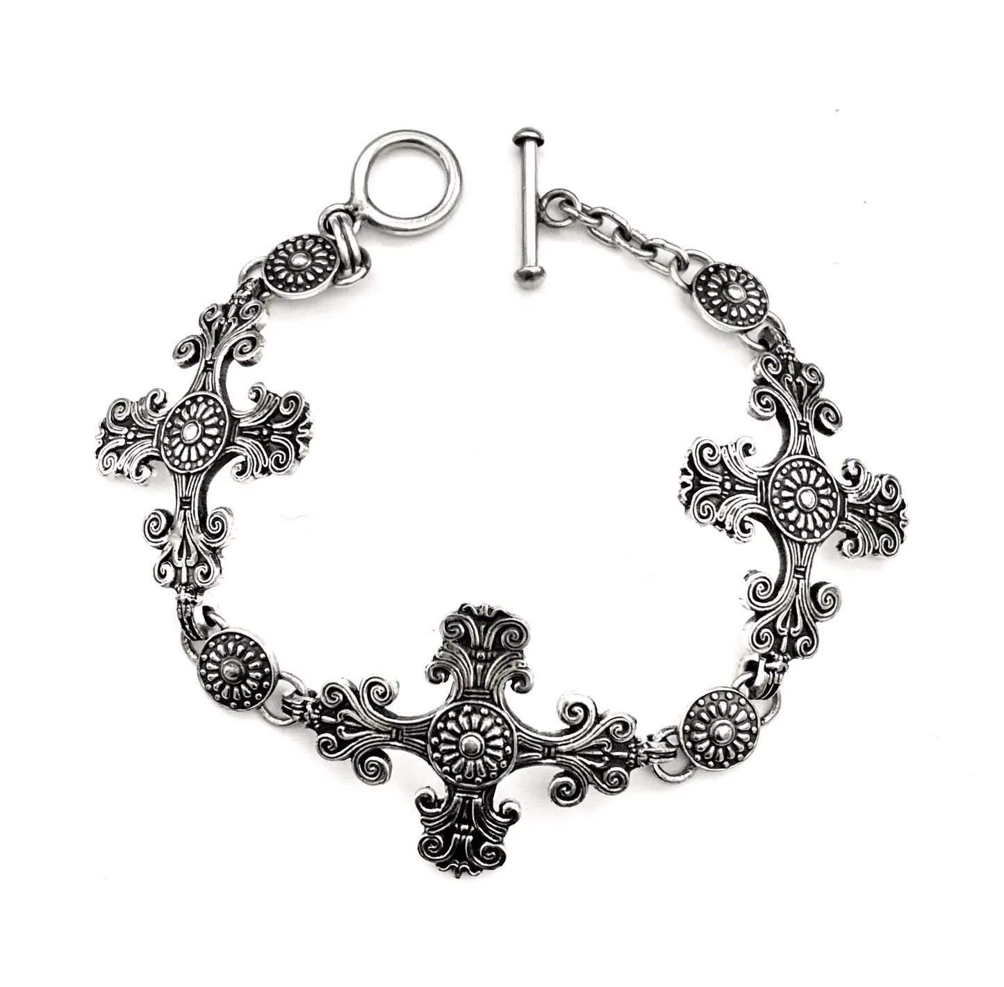 Ornate Cross Bracelet