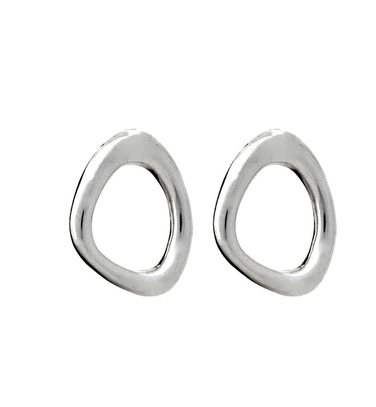 Organic Triangular Earrings