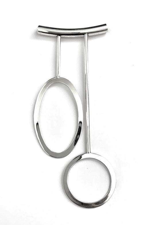 Long Oval & Circle Pendant