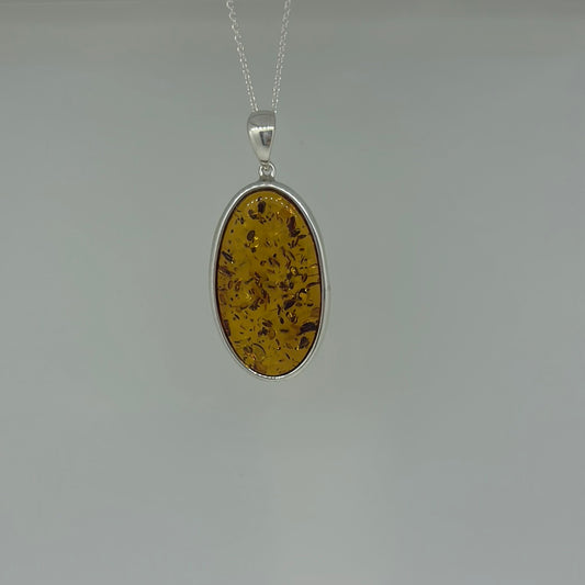 Flat Amber pendant