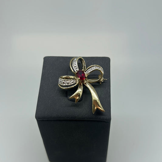 Estate Bow Brooch