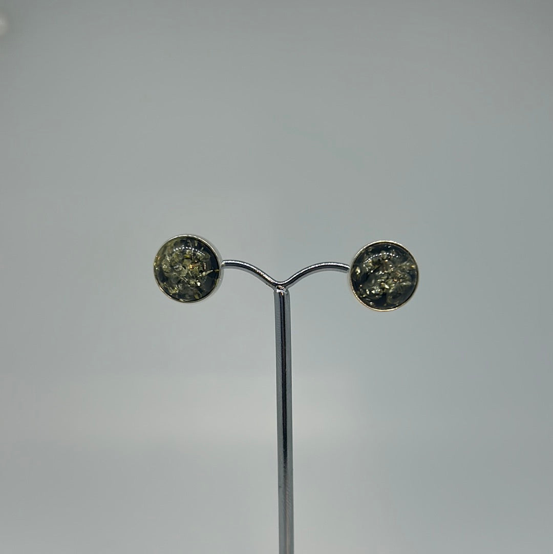 Large round Amber Studs