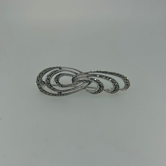 Estate Marcasite Brooch