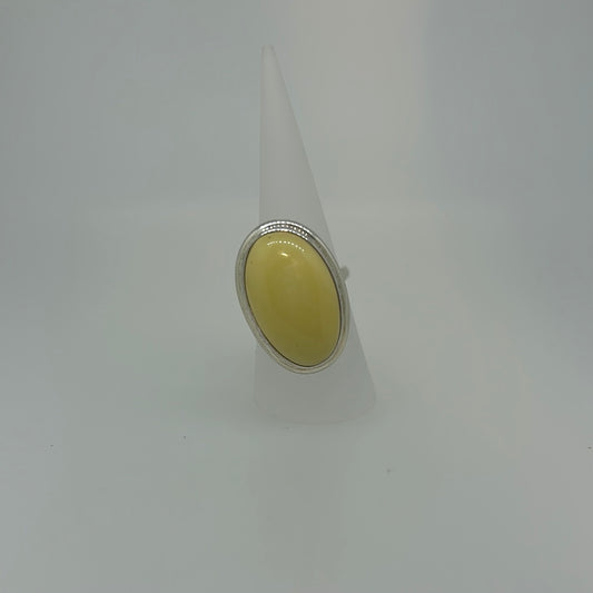 Milky Amber ring