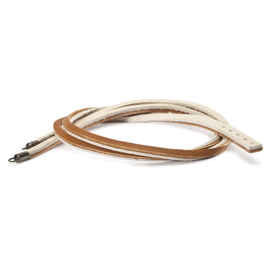 Trollbeads Brown and Beige Leather bracelet