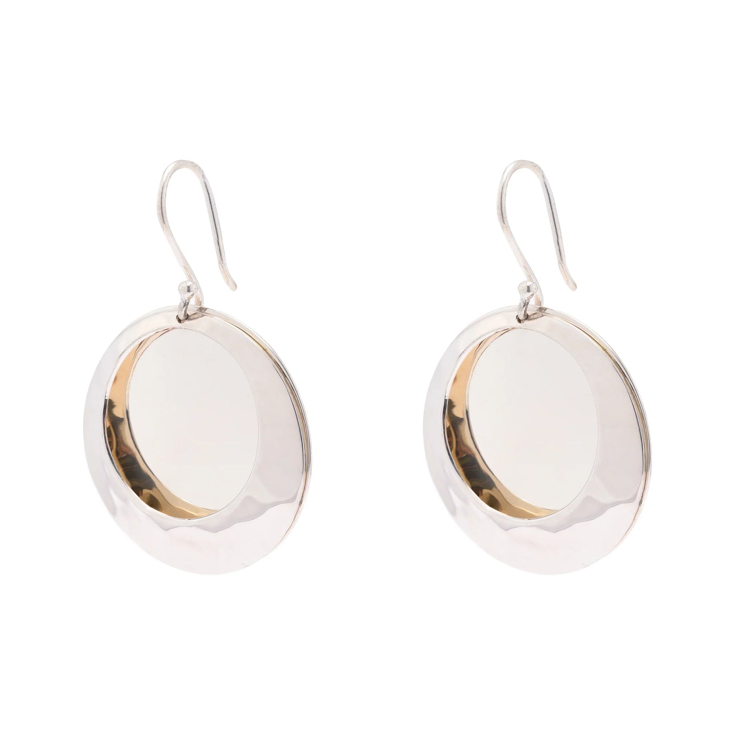 Silver Circle Earrings