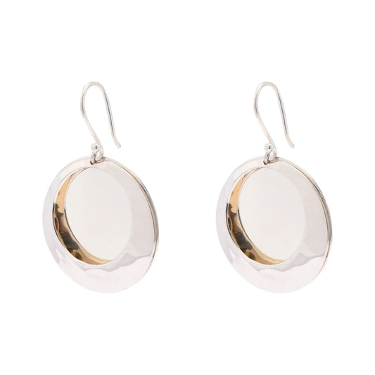 Silver Circle Earrings
