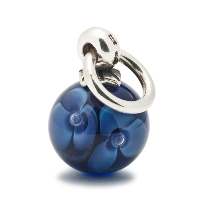 Trollbeads Purple Flower Tassel Charm
